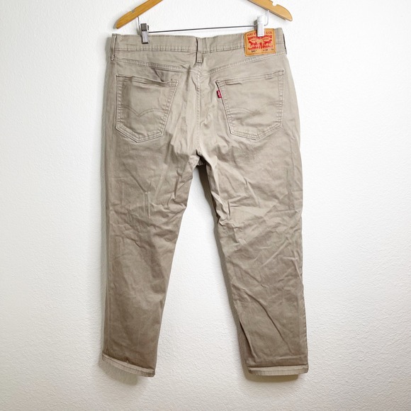 Levi's Other - Levis 541 Athletic Taper Khaki Tan Stretch Pants Mens 36x30 Chino Twill Trousers